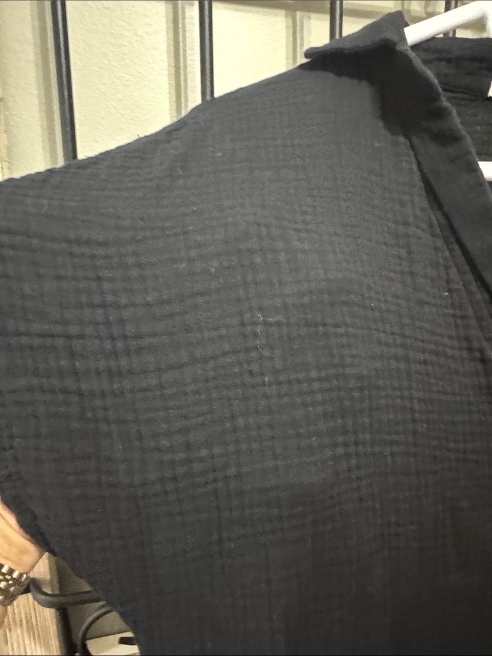 Relaxed Button-Front Black Short Sleeve jumper Small 100% cotton - Picture 8 of 10